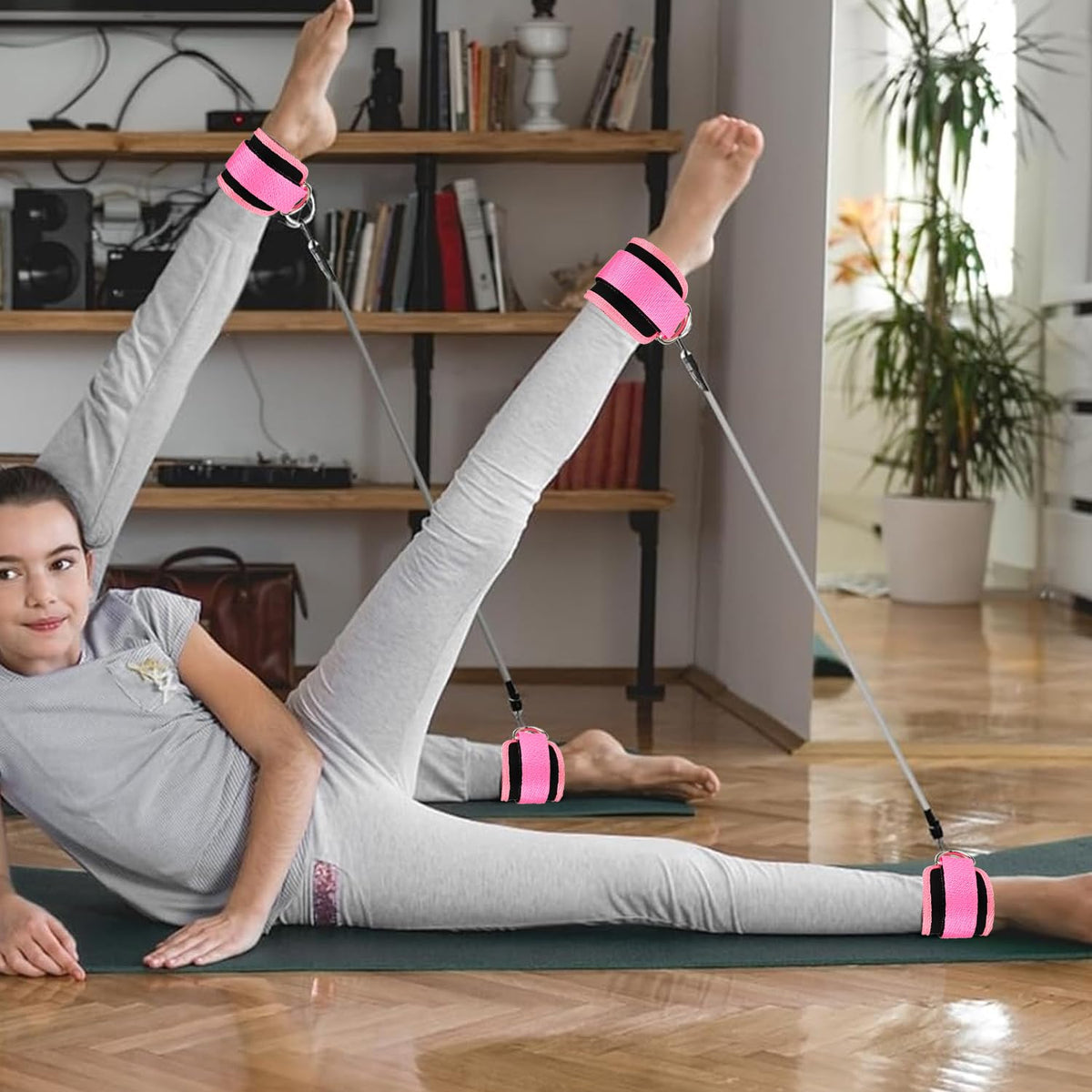 Ankle Straps for Cable Machines Cable Kick Back Ankle Straps Kickback Ankle Strap Ankle Resistance Bands Glute Kickback Ankle Strap for Glute Workouts Leg Extensions Gym
