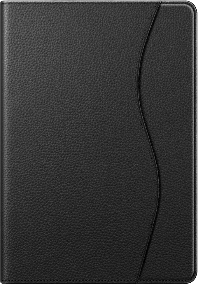 Fintie Multi-Angle Viewing Case for Samsung Galaxy Tab S8+/S7 FE/S7+ 12.4 | Front Card Pocket 3 Viewing Angles S Pen Holder Auto Wake/Sleep Black