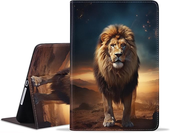 Case for Samsung Galaxy Tab S10 Lite/ S10 FE/ S9 FE 5G 10.9 Inch/ S9 11 Inch - Slim PU Leather Folding Stand Folio Cover with Auto Sleep/Wake - African American Girl