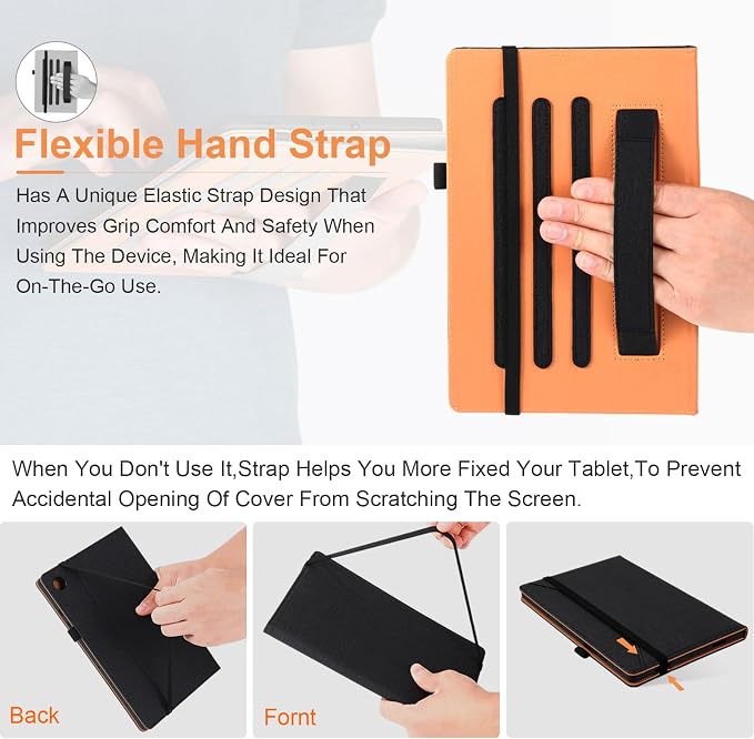 for Samsung Galaxy Tab A11 Plus Case Multiangle Stand for Samsung Tab A11+ Cover Tablet 11 InchBlack