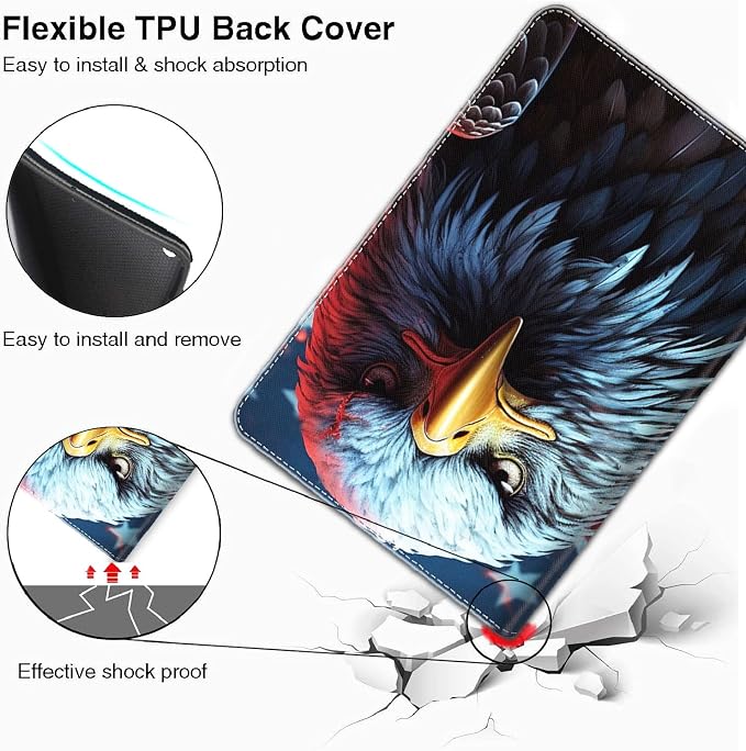 Case for iPad 10.2/10.5，iPad 9th/8th/7th Gen，for iPad 10.2 inch 2021/2020/2019/iPad Air 3rd Gen/Pro 10.5 - Slim Fit Standing Cover with Auto Sleep/Wake，Enchanted Forest 2