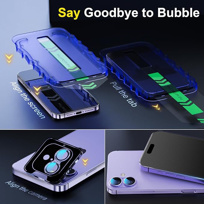 YWXTW 2 Pack Matte Screen Protector for iPhone 14 Pro Max 6.9 Inch + 1 Set Camera Lens Protector Anti Glare Anti Fingerprint 14 Pro Max Glass Screen Protector Bubble Free Smooth as Silk