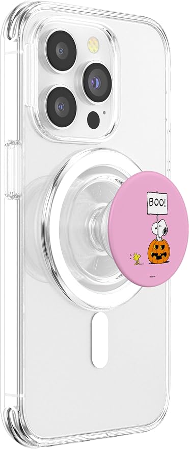 Peanuts - Halloween Snoopy Boo! PopSockets MagSafe PopGrip for iPhone