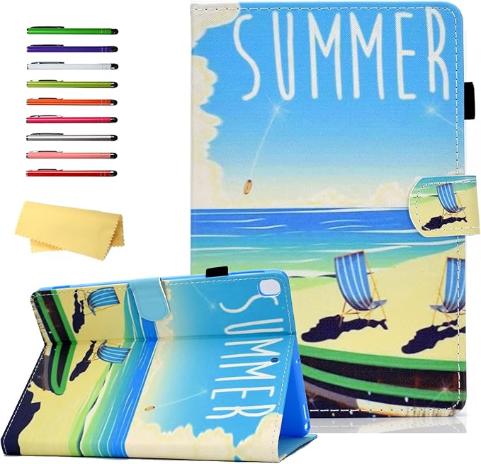 for Apple iPad 10.2 Case 2021/2020/2019 iPad 9th/8th/7th Generation Smart Cover with Pencil Holder [Auto Wake/Sleep] PU Leather Stand Folio Tri-fold Shockproof Thin Shell Colored Graffiti