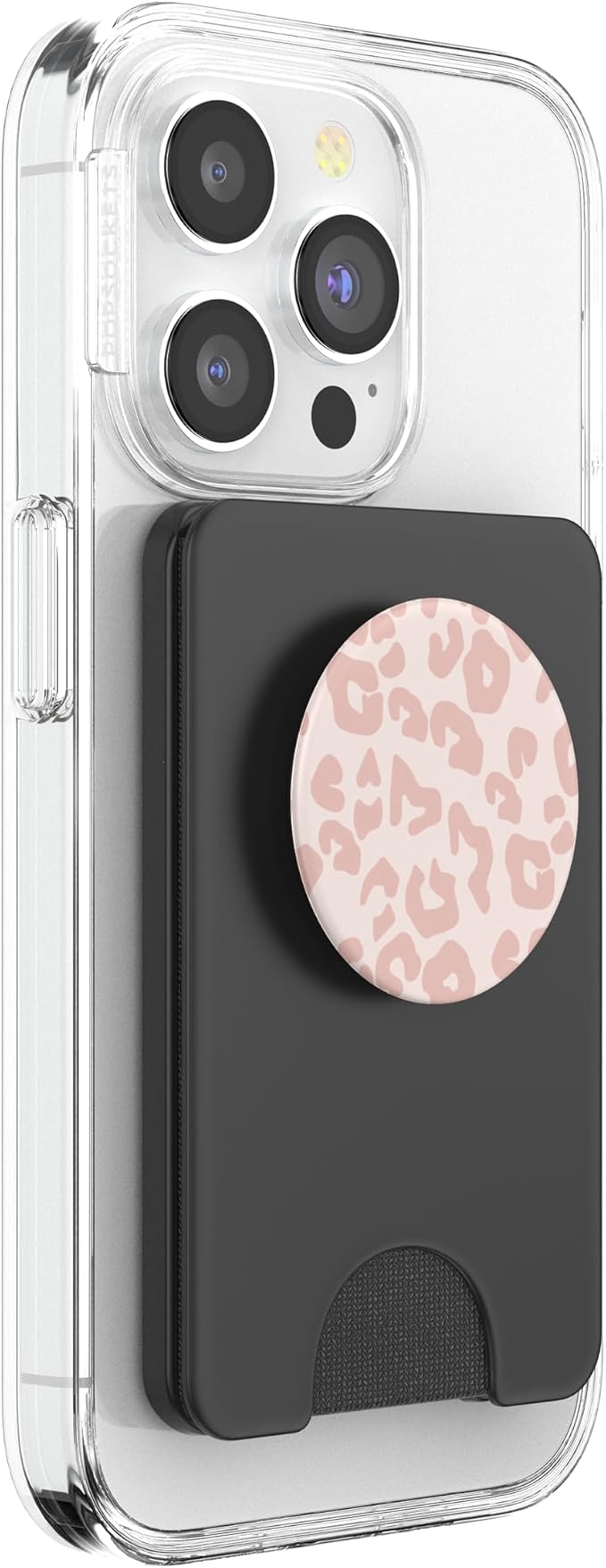 Pastel Pink Leopard Print Light Pink Leopard Cheetah Animal PopSockets Adhesive PopGrip