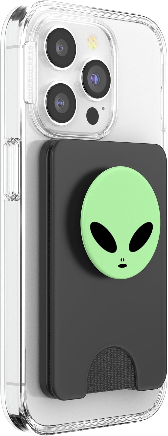 Hipster Alien Head - Cute Trendy Stay Weird UFO Mint Green PopSockets Adhesive PopGrip