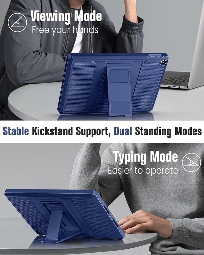 MoKo Shockproof Case Fit 2018/2017 iPad 9.7 6th/5th Generation Black | Heavy Duty Shockproof Full Body Rugged Hybrid Cover with Built-in Screen Protector for Apple iPad 9.7 Inch 2018/2017