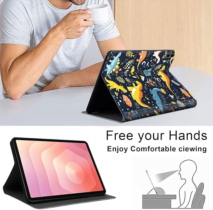 Case for Samsung Galaxy Tab A11 Plus 2026 &amp Galaxy Tab A9+ 11 Slim Smart Stand Cover with Auto Wake/Sleep Shockproof Protective Shell for Work &amp School Astronaut