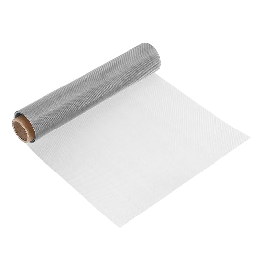 uxcell 30 Mesh 39" x 12" Woven Wire Mesh, 304 Stainless Steel Air Vent Filter