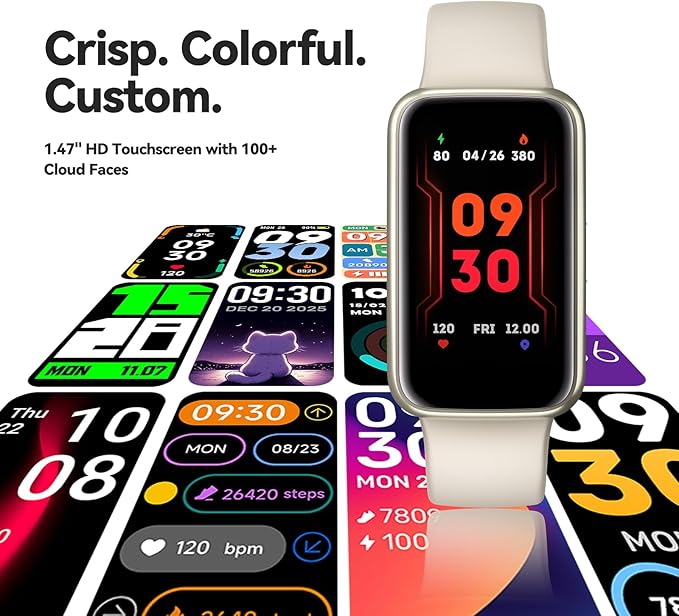 Enfit Fitness Trackers,Smart Watch with 1.47" Color Screen,100+Sport Modes Fitness Watch with Heart Rate Sleep Monitor,Pedometer Step Counter Watch,3TAM Waterproof Activity Trackers for Women Men, BGE