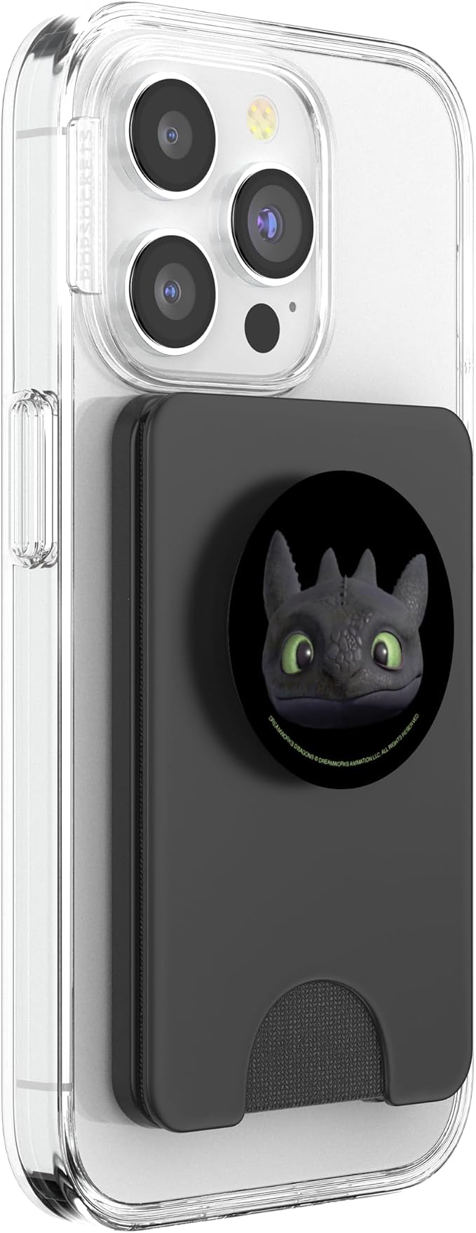 DreamWorks Dragons Toothless Night Fury Big Face Costume 3D PopSockets PopGrip for MagSafe