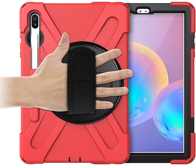 KIQ Shield Series for Samsung Galaxy Tab S7 FE Case Galaxy Tab S8 Plus Case Heavy Duty Shockproof Case w/S Pen Holder for Samsung Tab S7 fe 5G case 12.4 Inch 2020 SM T970 X800 T730 - Black
