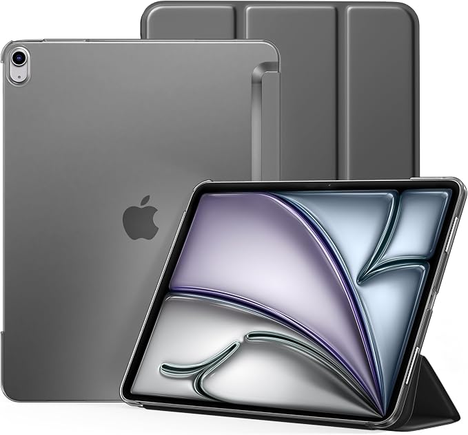 for iPad Air 13 Inch Case M4/M3/M2(2026/2025/2024) Lavender | Slim Trifold Stand Protective Cover with Translucent Hard Back for iPad Air 13 Case Support Touch ID Auto Wake/Sleep