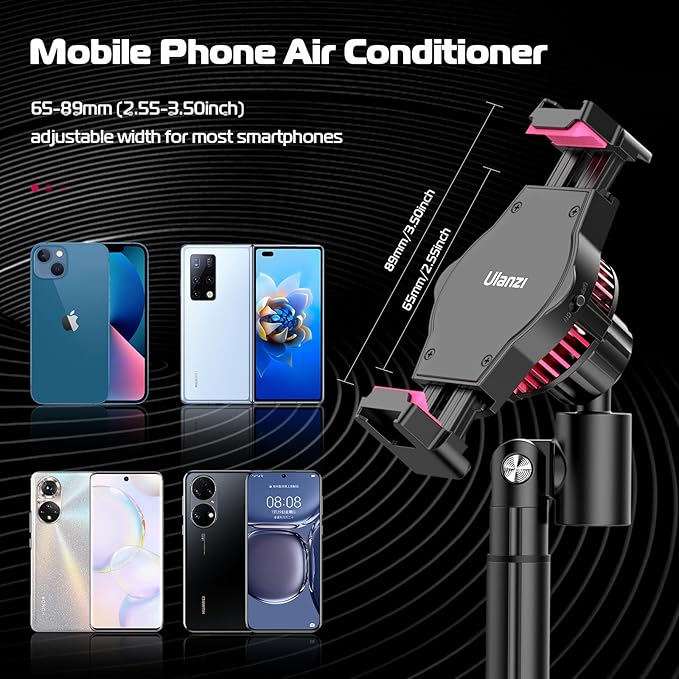 ULANZI Cell Phone Stand Mount for Desk Vijim HP004 Adjustable Height &amp Angle Phone Holder 360 Degree Rotating Desktop Phone Stand Compatible with iPhone Samsung and All Phones