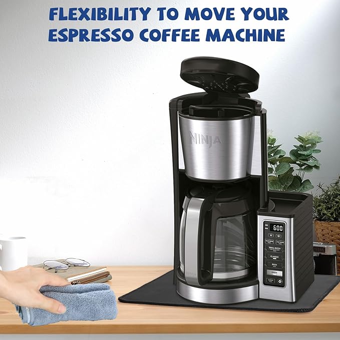 Sliding Pad for Ninja Drip Coffee Maker (13.77"×9.8")- (Pat for Ninja 12-Cup Programmable Coffee Brewer)