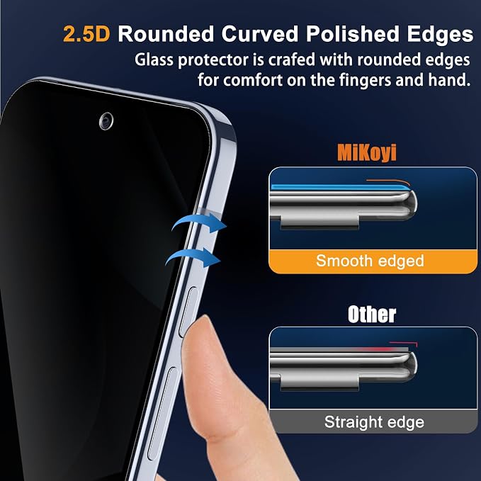 Privacy Screen Protector for Google Pixel 10 Lens Protector | [2+2] 9H Hardness Tempered Glass Protective Film + Camera Lens Protector [Full Coverage] [Anti-Spy] [Scratch-Resistant]