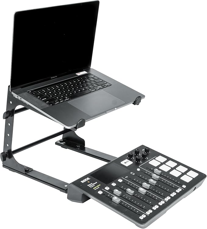 Gator Frameworks Portable Desktop Laptop/DJ Controller Stand with Fixed Height, (GFWLAPTOP1000)