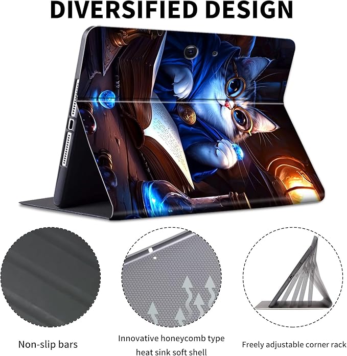 Case for Microsoft Surface Pro 11/10 / 9 13 InchPU Leather Cute Slim Folio Adjustable Stand Cover Case for Surface Pro 11th Edition AIAutumn Red Forest