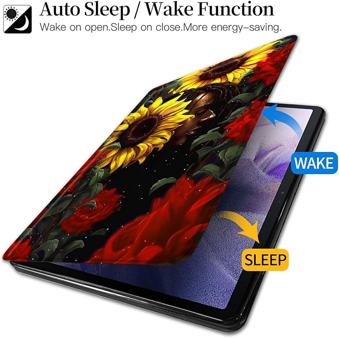 Case for Kindle Fire 7 Tablet (12th Generation 2022 Release) Baseball Theme 360 Degree Rotating Stand Protective Cover with Auto Sleep/Wake for Fire 7 2022 Tablet