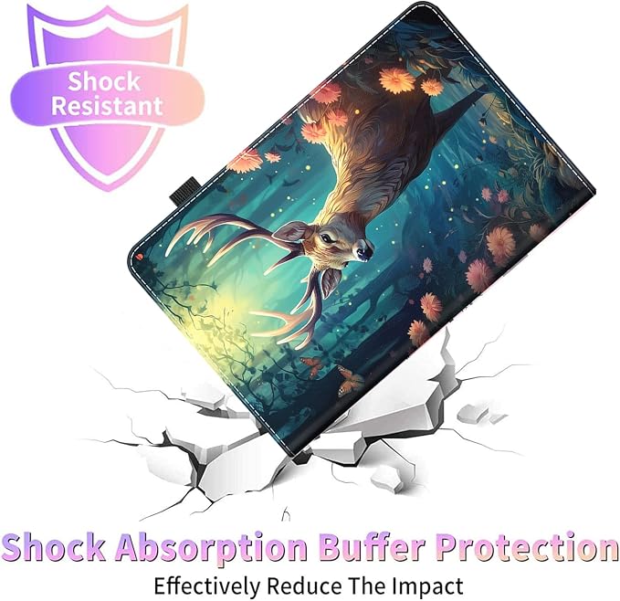 Case for All-New Amazon Kindle Fire HD 8 &amp 8 Plus Tablet (12th Generation/10th Generation 2022/2020 Release) 8 Durable Shockproof Protective Cover，Blue Dragon