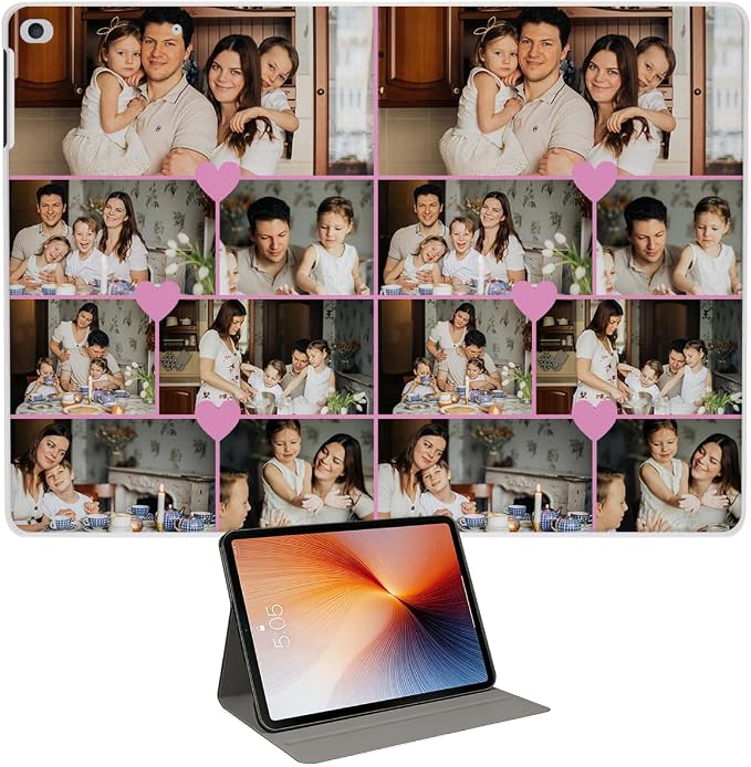 Custom Case for iPad Air 3rd Generation 2019 / iPad Pro 2017 10.5 inch Personalized Customized Picture Logo Text Name PU Leather Tablet Cover Premium Folio Flip Stand Case Auto Wake/Sleep