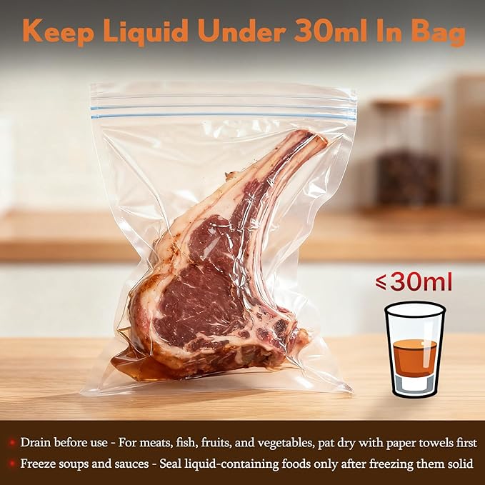 Vacuum Sealer for Food 90Kpa Powerful Vacuum Sealing Machine 7 in 1 Modes with Freshness Storage Bag Powerful Big Size (No pressing needed)