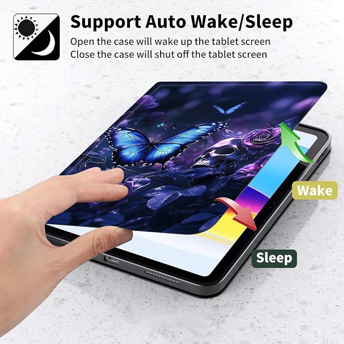 Case for Kindle Paperwhite 12th Generation 7 &amp Kindle ColorSoft Signature Edition – PU Leather with Auto Sleep/Wake Slim Lightweight Protective Cover – Beach Sunset Palms