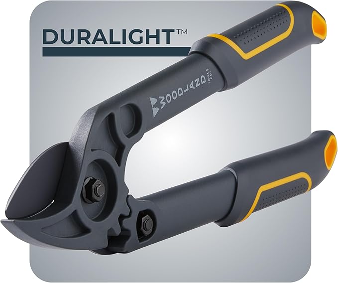 Woodland Tools Duralight Compact Lopper, 16 Inch Anvil Branch Cutter with Gear Assist and Glass-Filled Nylon Handles, Lightweight Tree Pruner for Dry Branches, Tight Spaces, and Everyday Yard Work