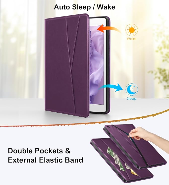 DTTO for iPad 9th/8th/7th Gen Case 10.2 Inch (2021/2020/2019) Brown | 360 Degree Rotating Premium Faux Leather Folio Stand Cover with Pencil Holder Auto Sleep/Wake Multiple Angles Hand Strap