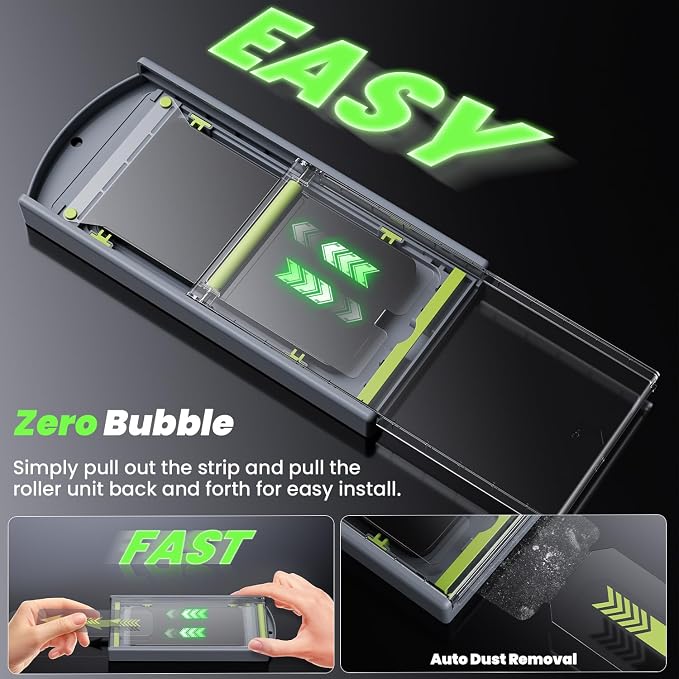WSKEN [Replacement] for Samsung Galaxy S24 Ultra Screen Protector Tempered Glass- 10 Pack (WITHOUT INSTALLING Box)