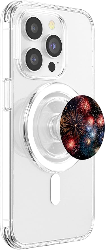 Red White And Blue Firework Pattern PopSockets Adhesive PopGrip