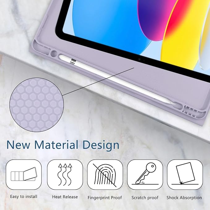 for iPad 9th Generation 10.2 Inch 2021/2020/2019 Case Initial Chenille Letter Suture Personalized for iPad 9th/8th/7th Generation Case with Auto Sleep/Wake Pencil Holder (Black A)