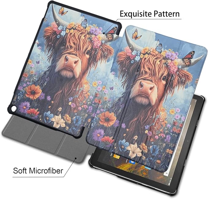 Case for Fire HD 10 Tablet (13th Generation 2023 Release) - America 250 Merchandise Lightweight PU Leather Hard Shell Stand Cover with Auto Wake/Sleep