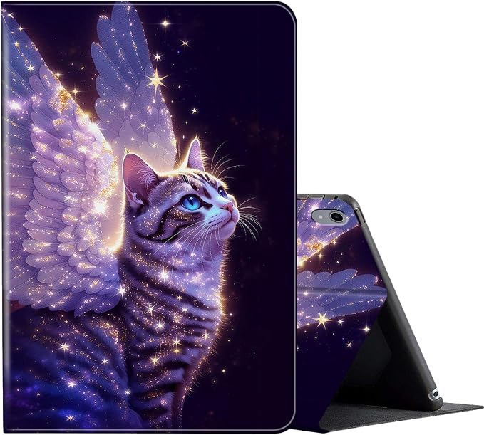 Case for iPad (A16) 11th Generation 11 Inch (2025) for iPad 10th Generation Case 10.9 Inch (2022)Slim Shockproof Shell PU Leather Stand Cover w/Auto Sleep Wake-American Eagle Rebirth of Fire