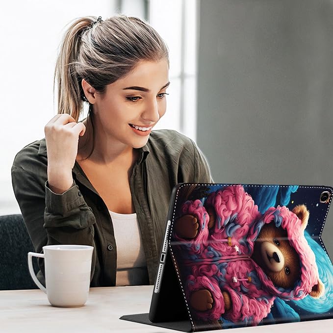 Case for Galaxy Tab A9 Plus ， Auto Sleep/Wake Multi-Angle Viewing Slim Folio Stand Cover for Samsung Galaxy Tab A9+/A9 Plus 11 Inch 2023 (SM-X210/X216/X218) Magic Mushrooms Fungus