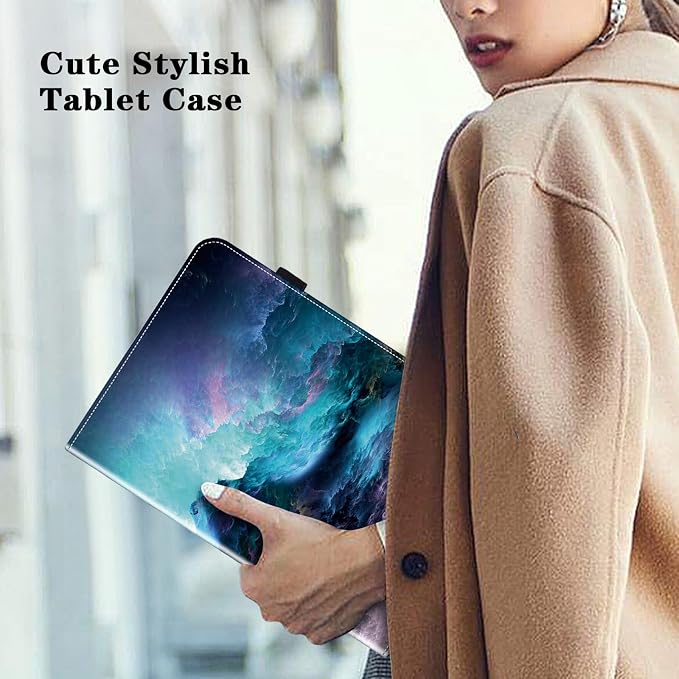 Case for Samsung Galaxy Tab A11 Plus/ A9 Plus 11 Inch PU Leather Tablet Cases Flip Folio Multi-Angle Viewing Stand Protective Cover with Card Slots - Brown Owl