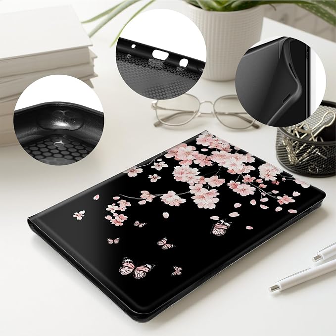 Case for All-New 7 Kindle Paperwhite 12th Gen 2024 &amp Kindle Colorsoft Signature EditionPU Leather Cover with Auto Sleep Wake FeatureAmerican Flag Eagle