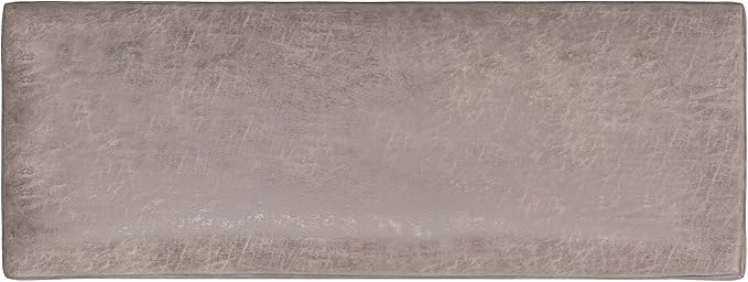 SIMPLIHOME Owen Rectangular Storage Ottoman - 48 inch Wide Upholstered Vegan Leather Lift-Top Ottoman in Distressed Grey Taupe, Mid-Century Modern Ottoman for Living Room with Tufted Detail
