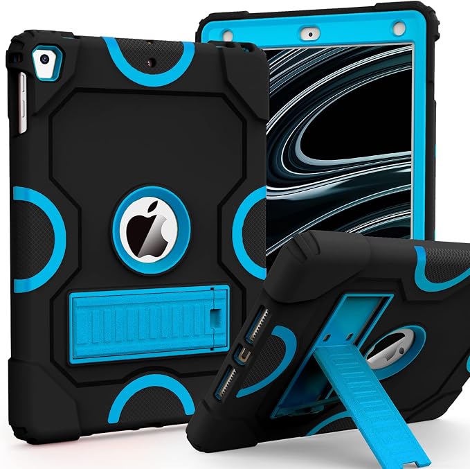 ZoneFoker Case for iPad 6th/5th Generation (9.7 Inch 2018/2017 Model) iPad Air 2 / 1st iPad Pro 9.7 Heavy Duty Shockproof Rugged Protective Case Alpine Green
