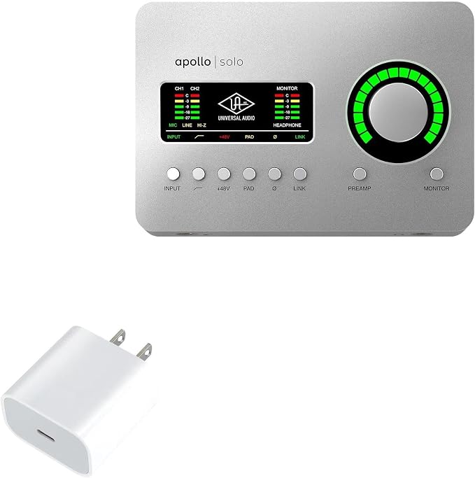BoxWave Charger Compatible with Universal Audio Solo - PD GAN miniCube (30W) 30W Tiny PD GAN Type-C Wall Charger - Winter White