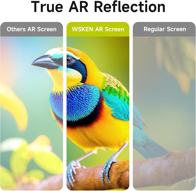 WSKEN for Samsung Galaxy S26 Ultra Screen Protector - AR Original Visual Fingerprint Unlock [100% Anti Reflection] Shatterproof Anti Glare 9H+ Tempered Glass S26 Ultra Screen Protector 2 PCS
