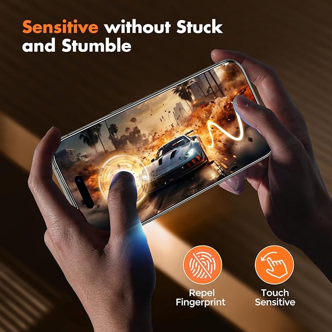 UNBREAKcable 3-Pack Screen Protector for iPhone 15 Double Shatterproof Tempered Glass [Easy Installation Frame] [99.99% HD Clear] [9H Hardness] [Full Coverage] [Case Friendly] for Apple 15 6.1 inch