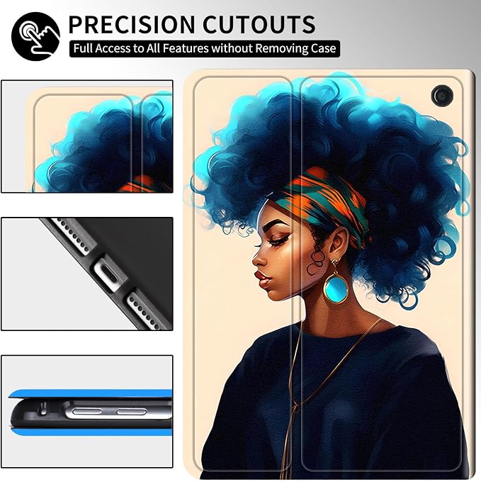 Case for All-New Amazon Kindle Fire HD 10 &amp 10 Plus 11th Generation 2021 Release 10.1 inchSlim Folding Stand Cover with Auto Wake/SleepAmerican Girls