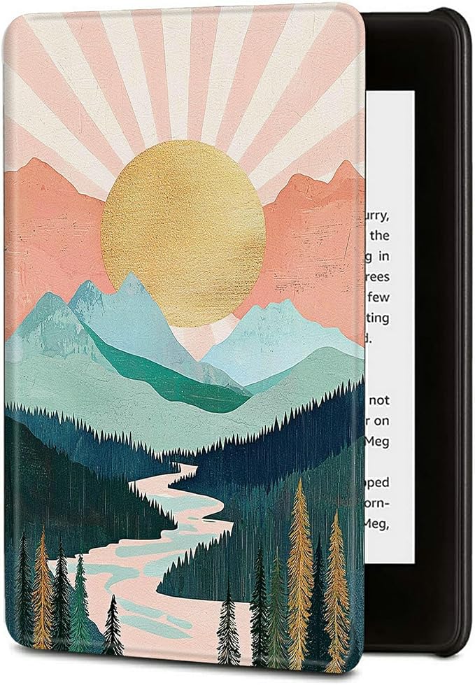 Case for Kindle Scribe 10.2 Inch (2022 Released) PU Leather Cover with Auto Sleep Wake for 10.2 Kindle Scribe Alpaca with Glasses