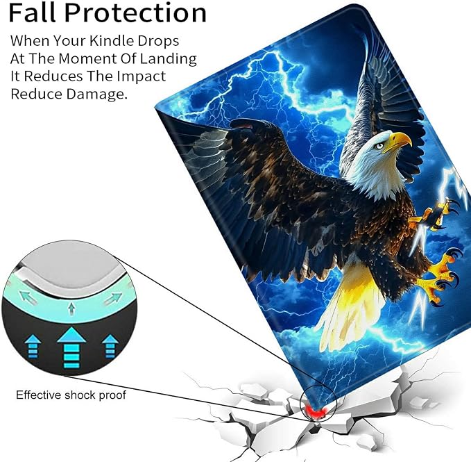 Case for Kindle Scribe 10.2 Inch (2022 Released) PU Leather Cover with Auto Sleep Wake for 10.2 Kindle Scribe Alpaca with Glasses