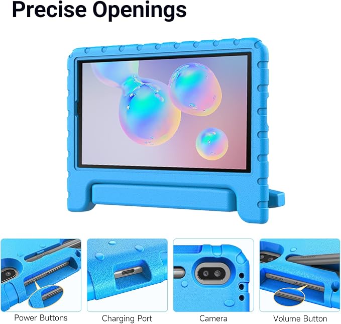 Kids Case for Samsung Galaxy Tab S6 Lite Shockproof Handle Stand Blue | Lightweight Kids Friendly EVACompatible with Samsung Galaxy Tab S6 Lite 10.4 Inch 2024/2022/2020 Release S Pen Holder
