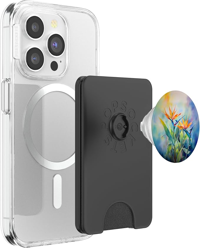 Bird of Paradise Flower Watercolor PopSockets Adhesive PopGrip