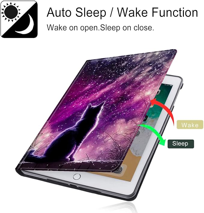 for All-New Fire HD 10 Tablet Case (13th Generation 10.1 inch 2023 Release) with Adjustable Stand &amp Auto Wake/Sleep Feature Smart Protect Cover Case - American Flag