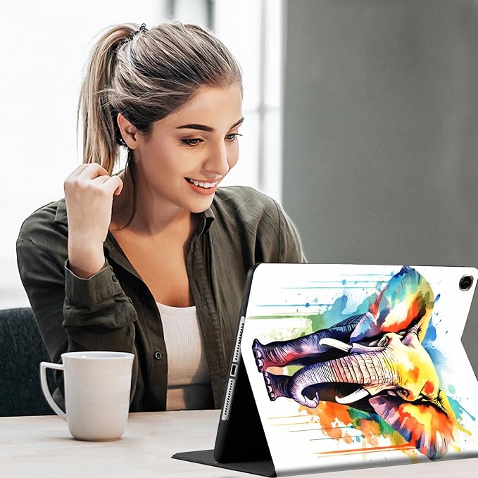 Case for Samsung Galaxy Tab S10 FE Plus 5G Multi-Angle Stand Smart Cover Shockproof with Auto Wake/Sleep for Galaxy Tab S10 FE+ 13.1 Inch (SM-X620/SM-X626B) 2025 Magic Mushrooms Fungus
