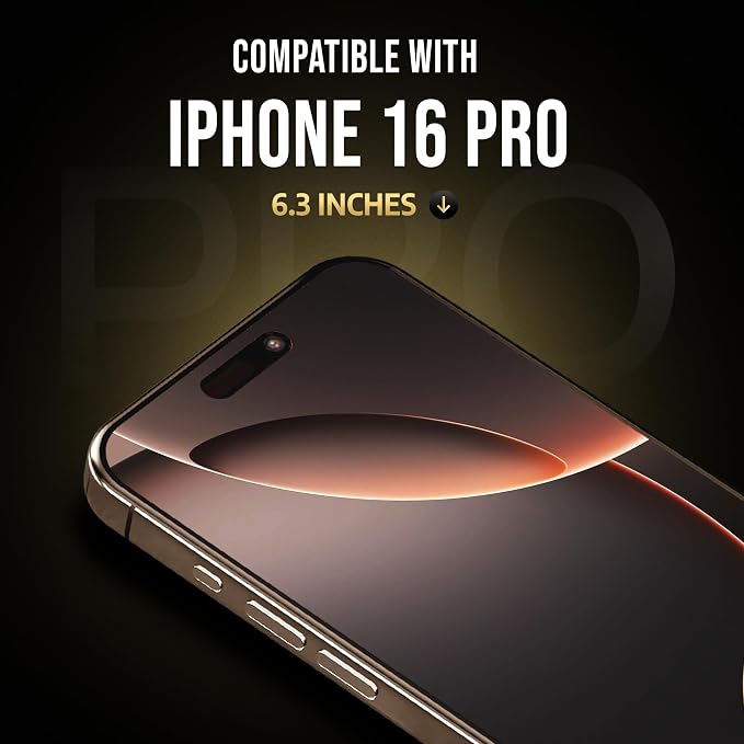 Tempered Glass for iPhone 15/16 Screen Protector Easy Install 9H+ Hardness Edge to Edge Coverage Thin &amp Ultra Clear Easy Applicator Pack of 2